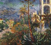 Claude Monet Village with Mountains and Agave Plant Norge oil painting reproduction